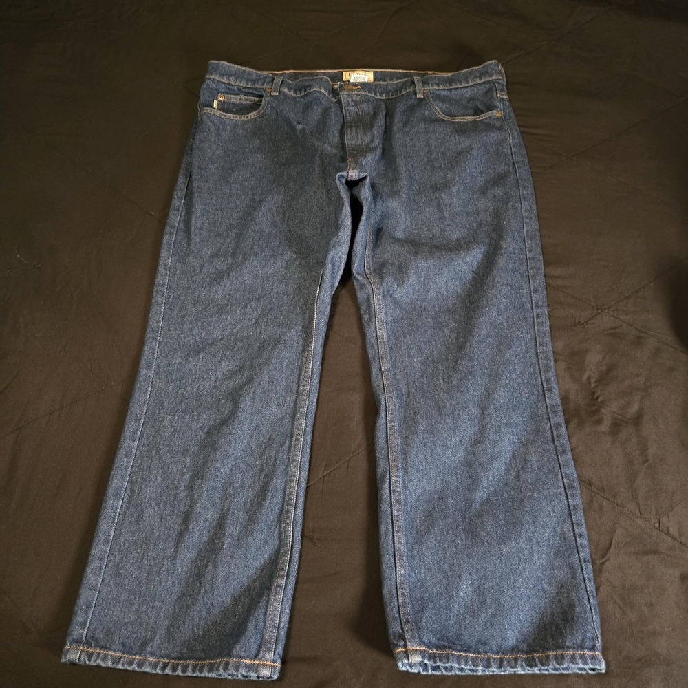 L.L. Bean Jeans Mens 44x28 Blue Standard Fit Straight Denim Medium Wash